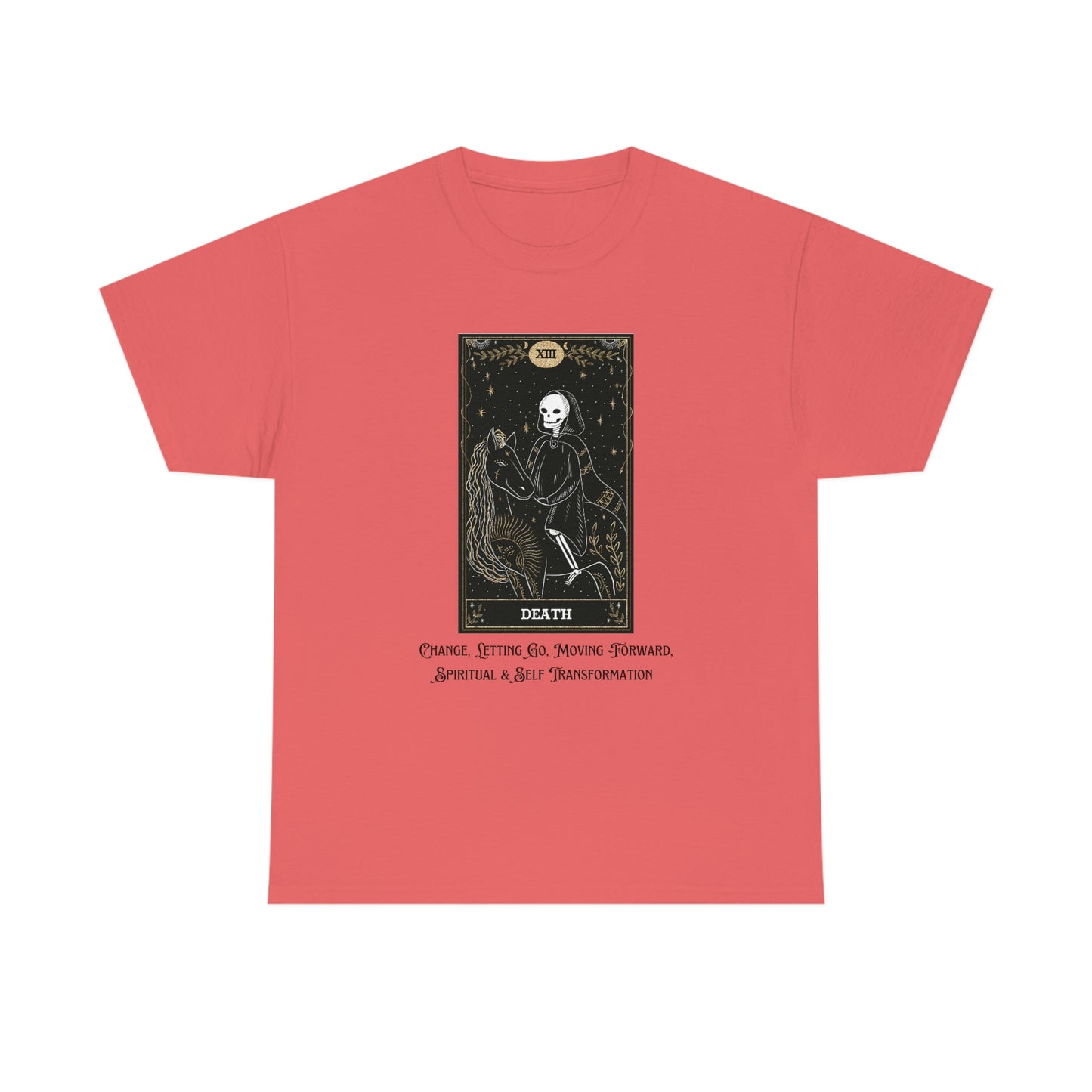 Death Tarot Card Unisex Heavy Cotton Tee