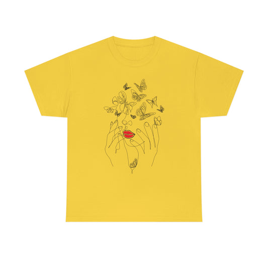 Many things on my mind - Butterfly Collection Unisex Heavy Cotton Tee