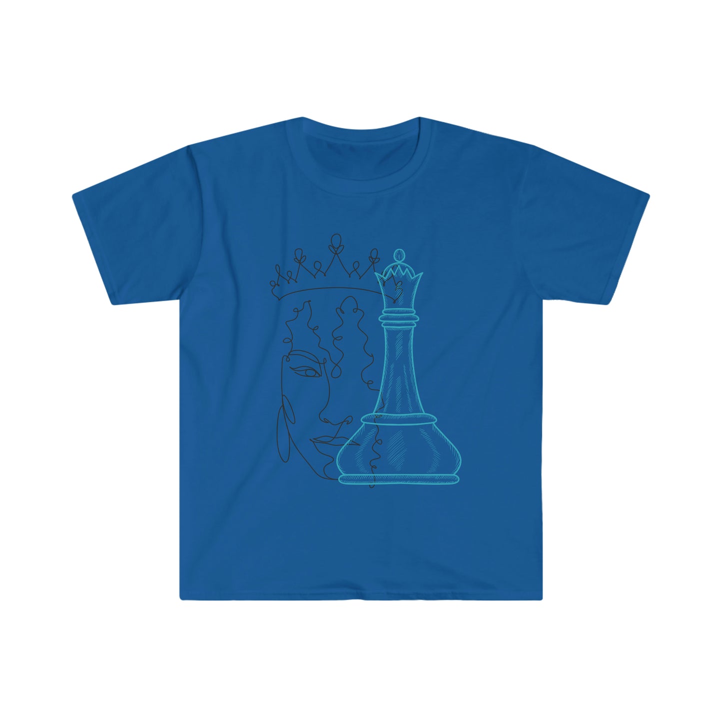 Chess Queen Goddess Unisex Softstyle T-Shirt