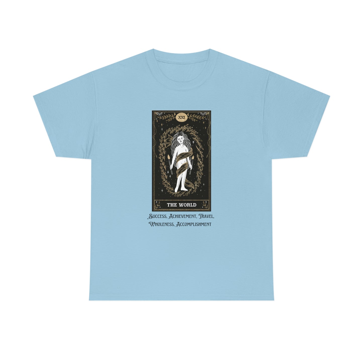 The World Tarot Card Unisex Heavy Cotton Tee
