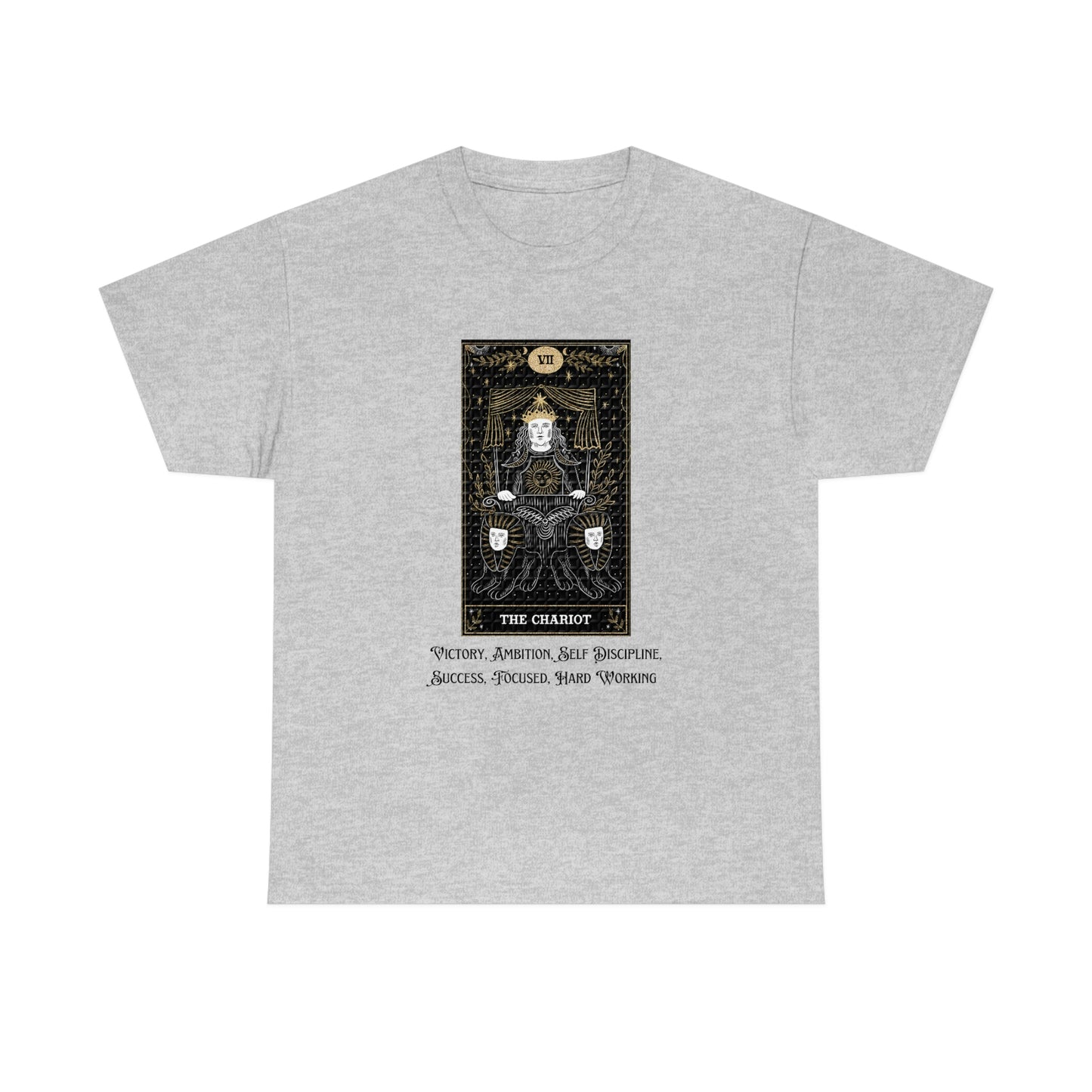 The Chariot Tarot Card Unisex Heavy Cotton Tee