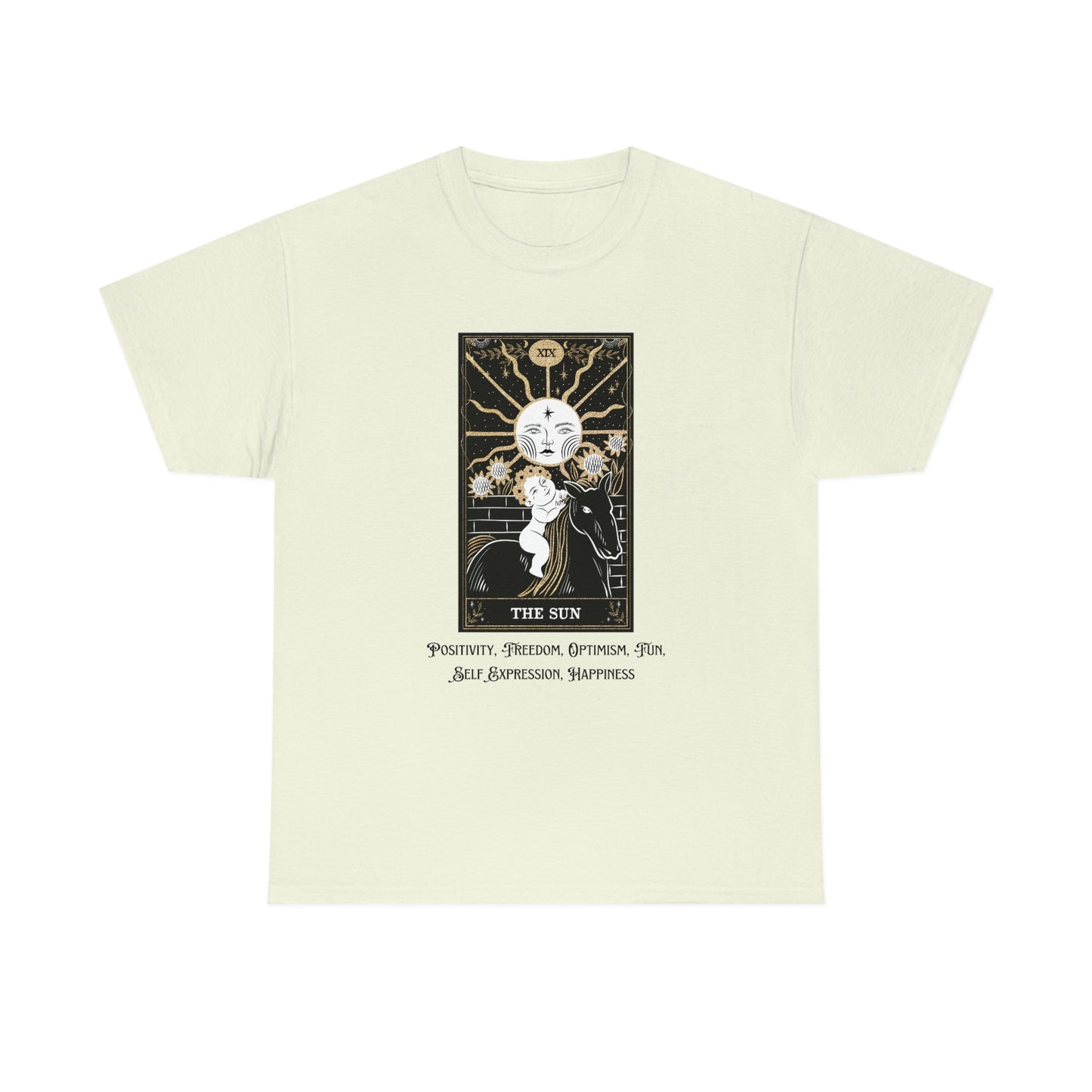 The Sun Tarot Card Unisex Heavy Cotton Tee