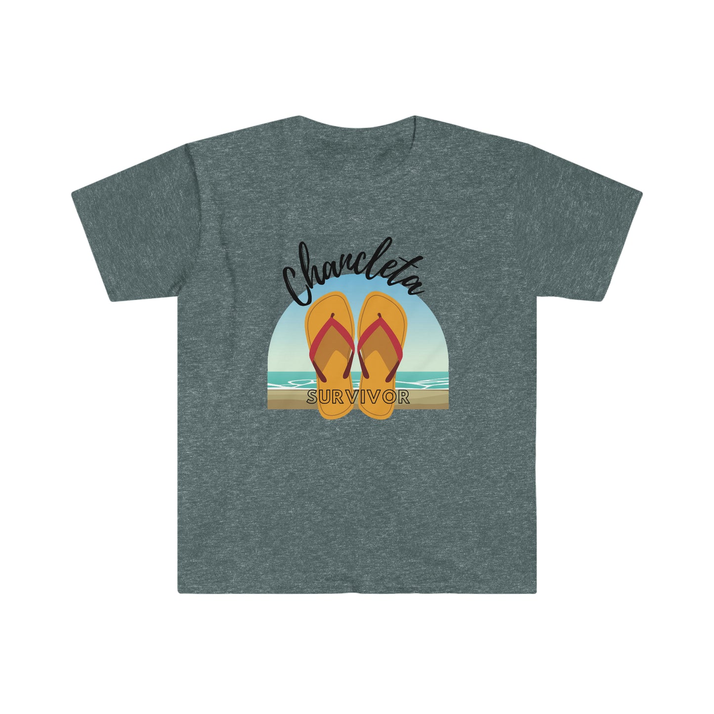 Chancleta Survivor Latina Lingo Unisex Softstyle T-Shirt