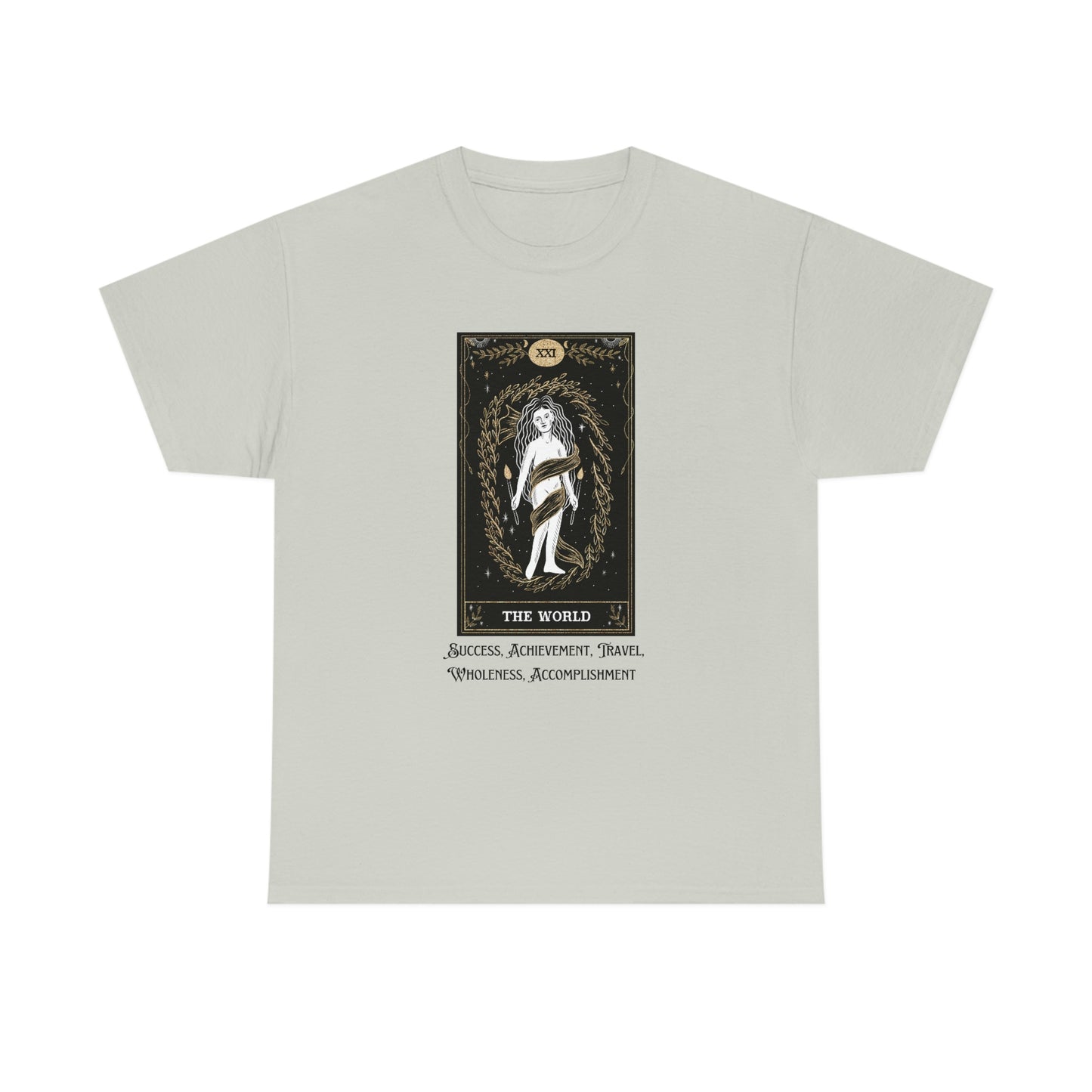 The World Tarot Card Unisex Heavy Cotton Tee