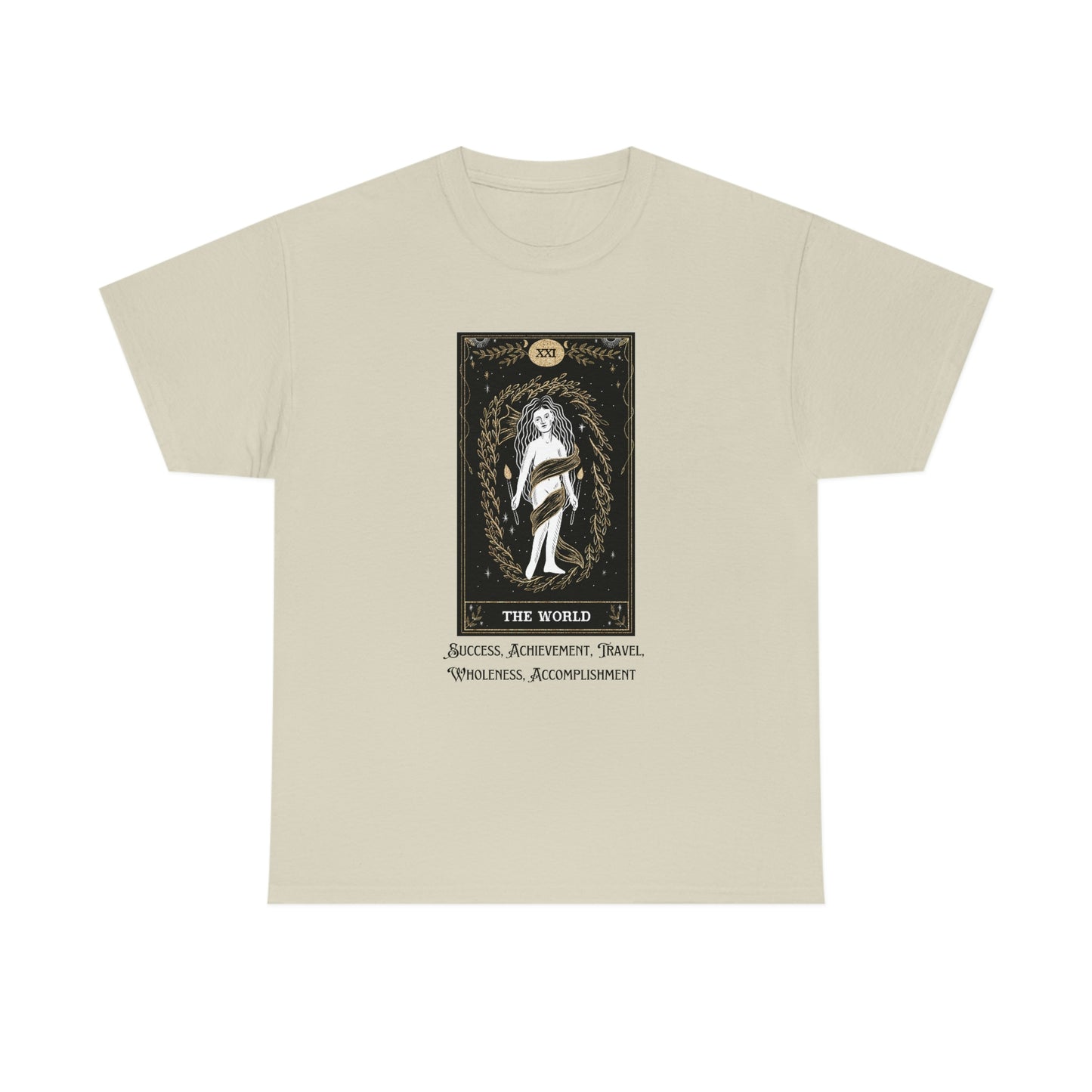 The World Tarot Card Unisex Heavy Cotton Tee