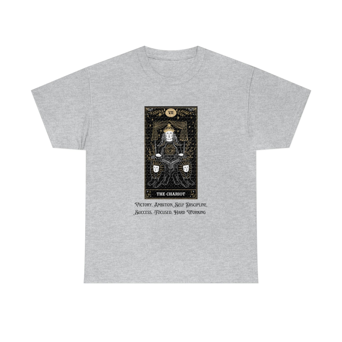 The Chariot Tarot Card Unisex Heavy Cotton Tee