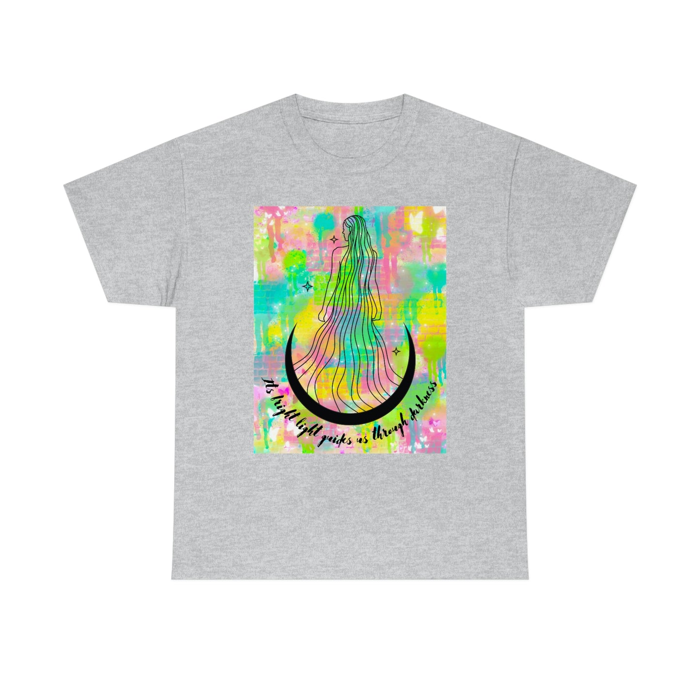 Moon Goddess Guiding light Unisex Heavy Cotton Tee