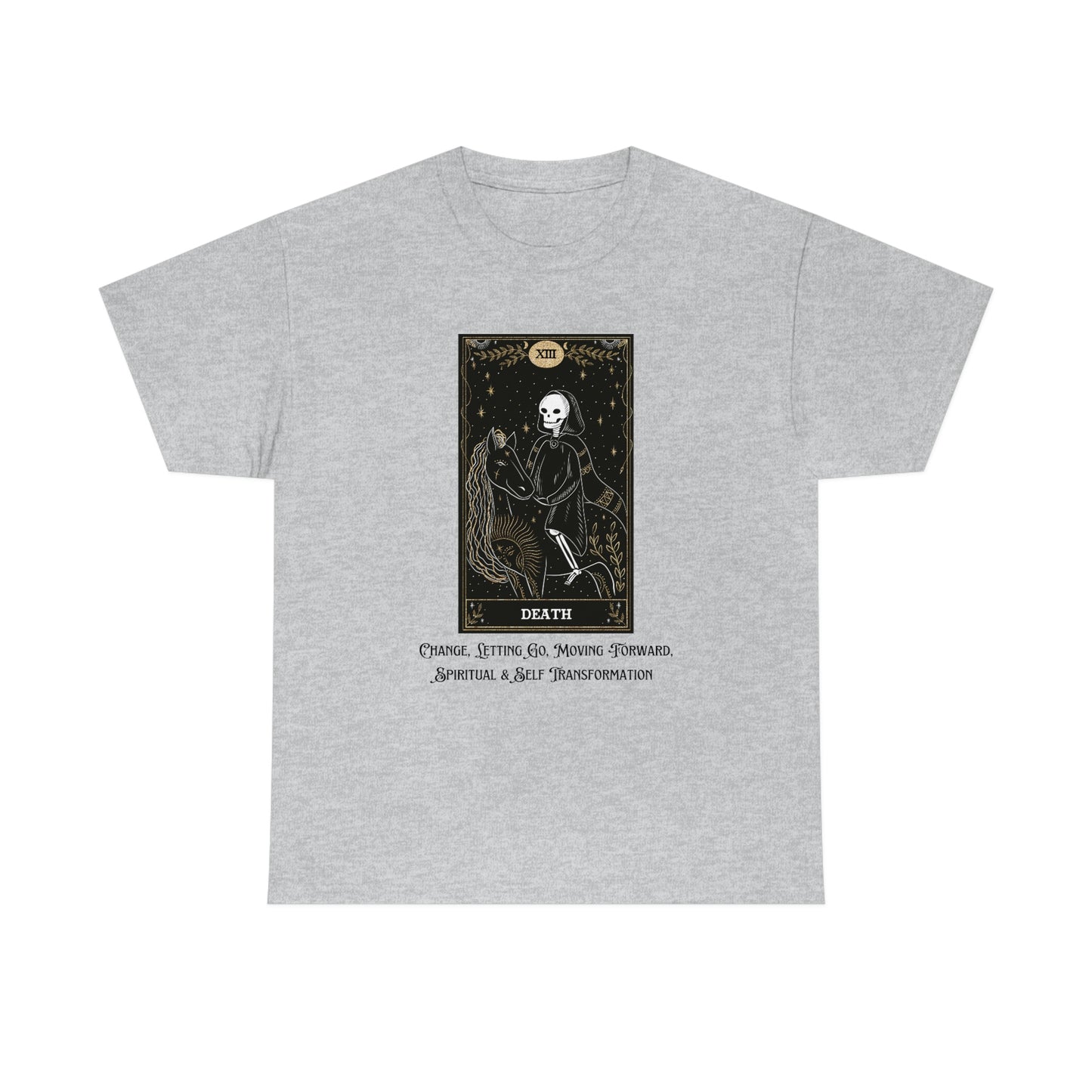 Death Tarot Card Unisex Heavy Cotton Tee