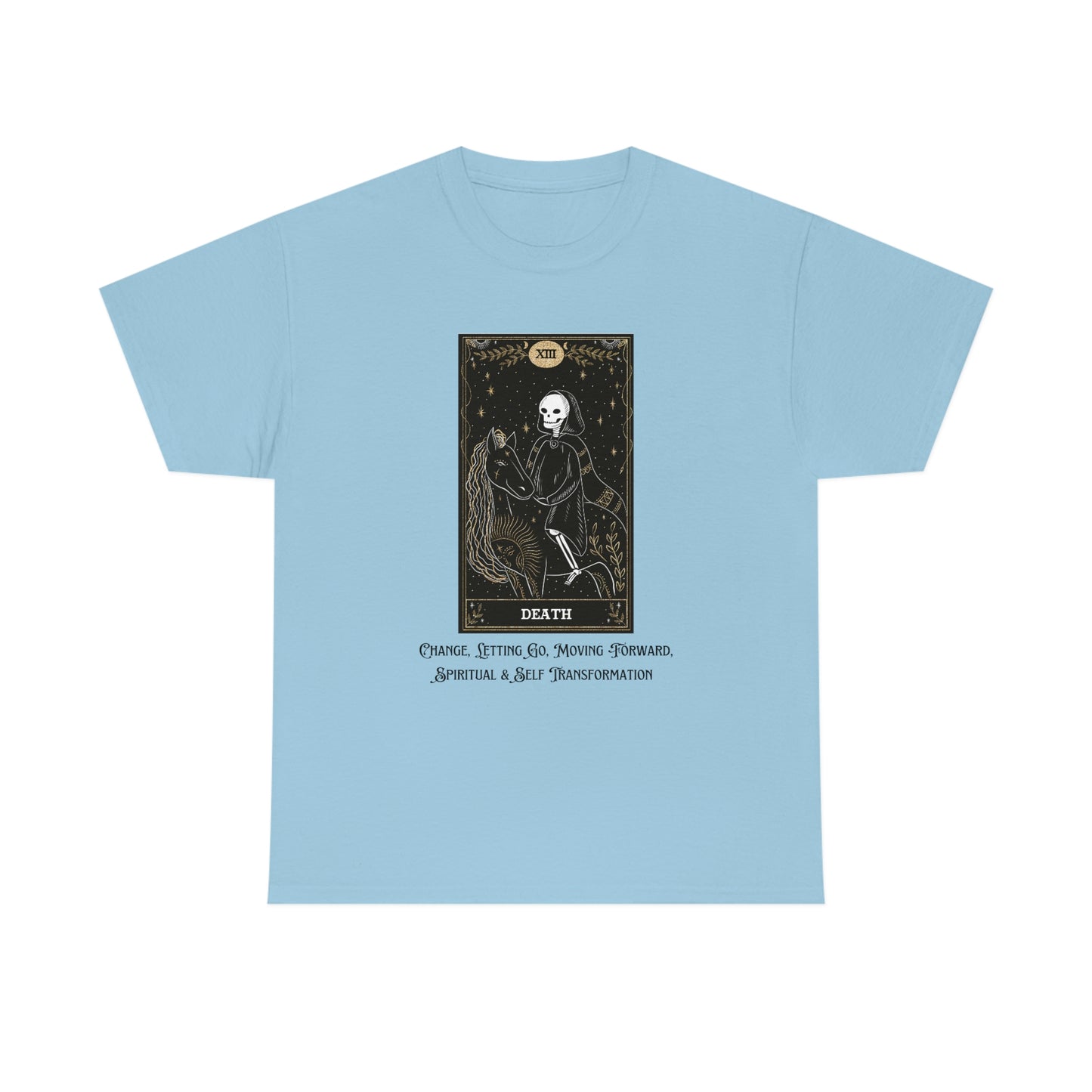 Death Tarot Card Unisex Heavy Cotton Tee