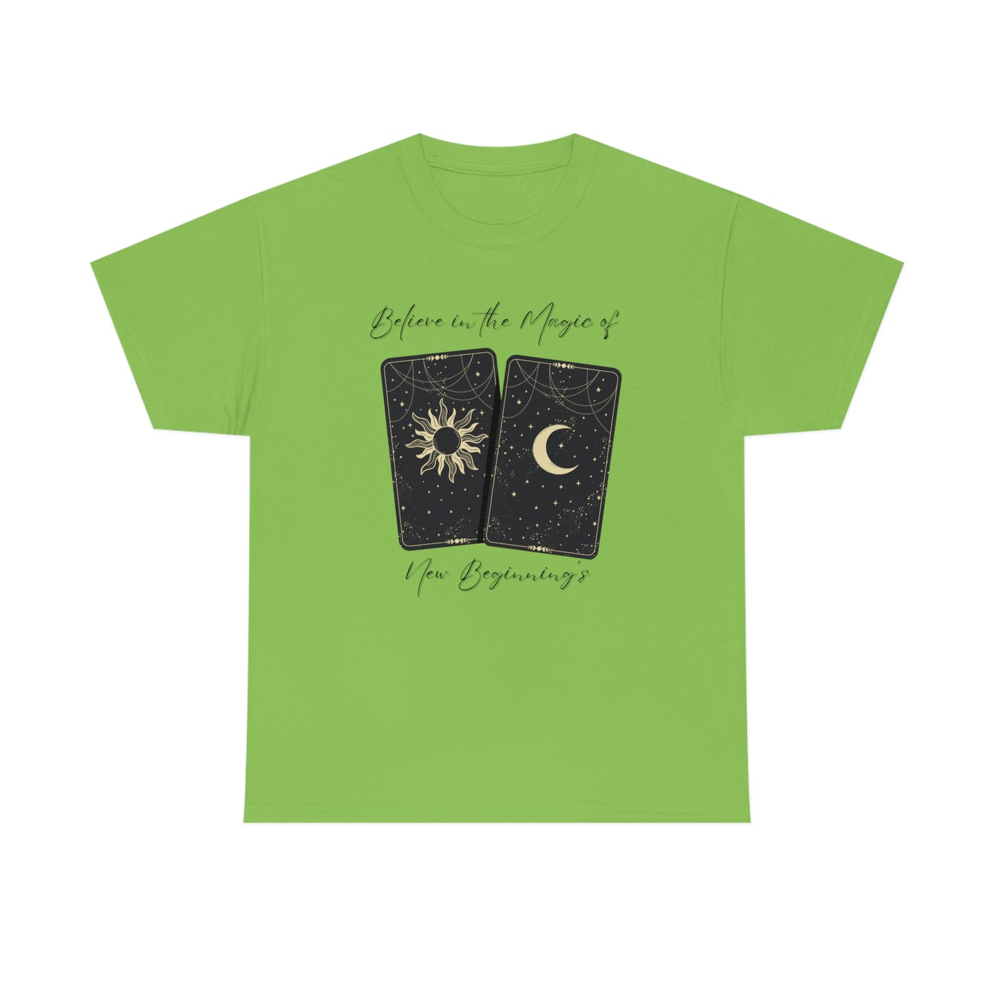 Believe in New Beginnings Tarot Unisex Heavy Cotton Tee