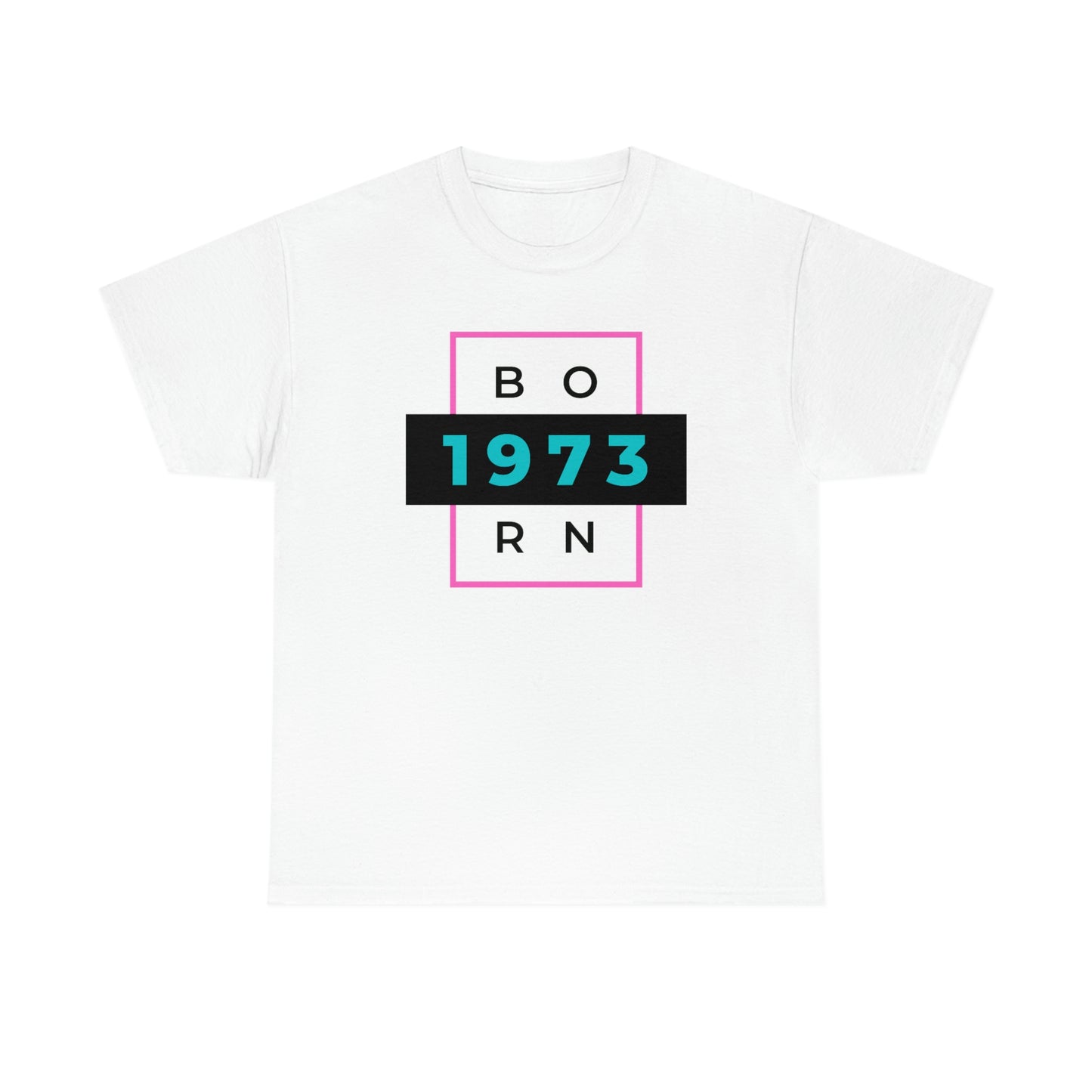 CUSTOMIZABLE- Born 1973 Unisex Heavy Cotton Tee