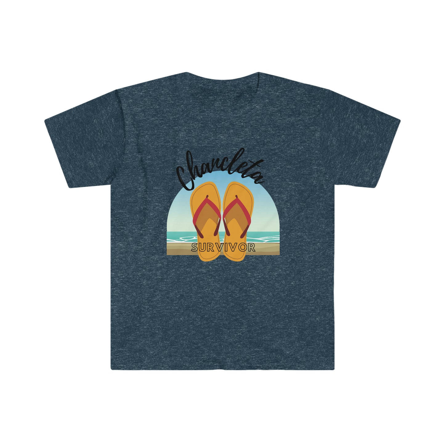 Chancleta Survivor Latina Lingo Unisex Softstyle T-Shirt