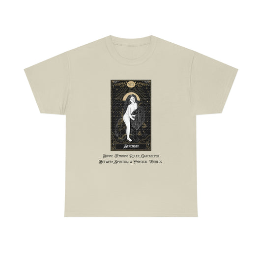 Tower Tarot Card Unisex Heavy Cotton Tee