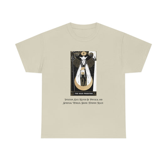 The High Priestess Tarot Card Unisex Heavy Cotton Tee