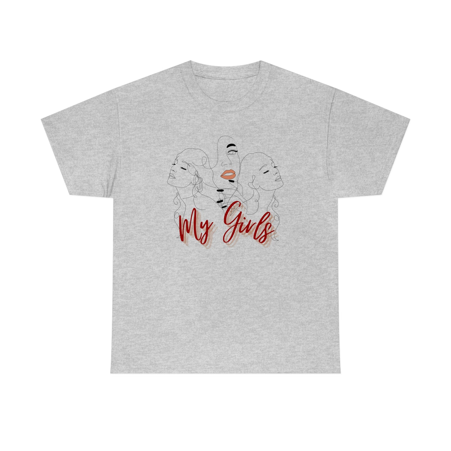 Mom and Daughters Unisex Heavy Cotton Tee