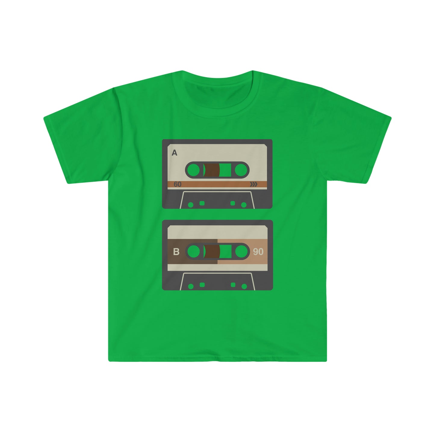 80’s Double Cassette  Unisex Softstyle T-Shirt