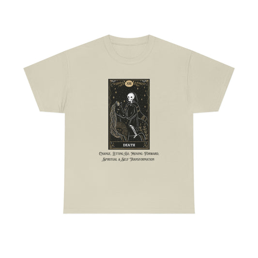 Death Tarot Card Unisex Heavy Cotton Tee