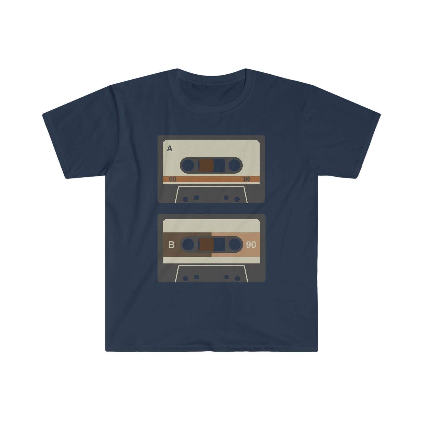 80’s Double Cassette  Unisex Softstyle T-Shirt