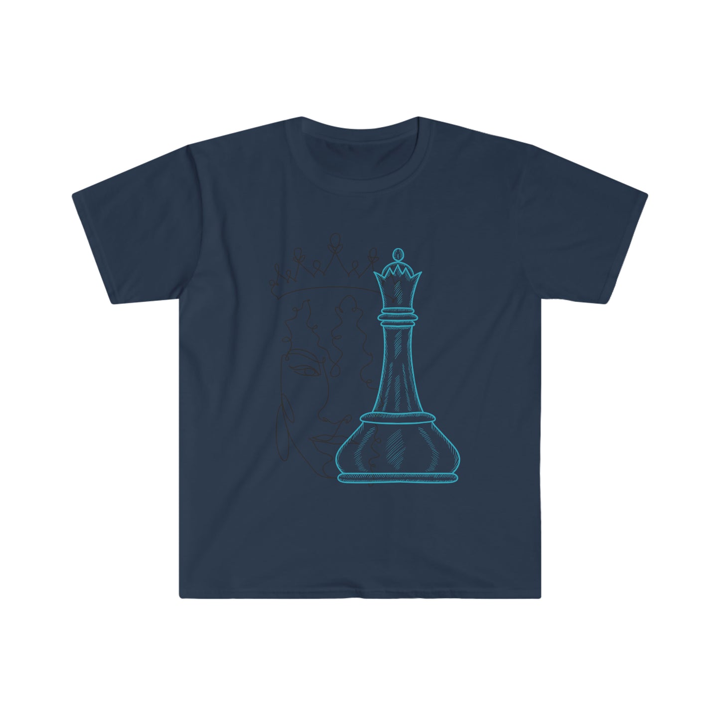 Chess Queen Goddess Unisex Softstyle T-Shirt