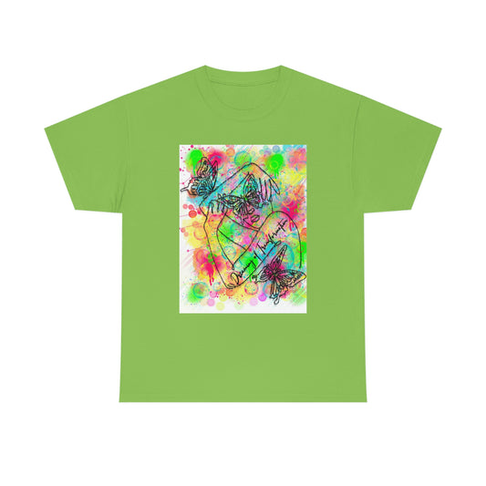 Blossoming Butterfly Transformation Unisex Heavy Cotton Tee