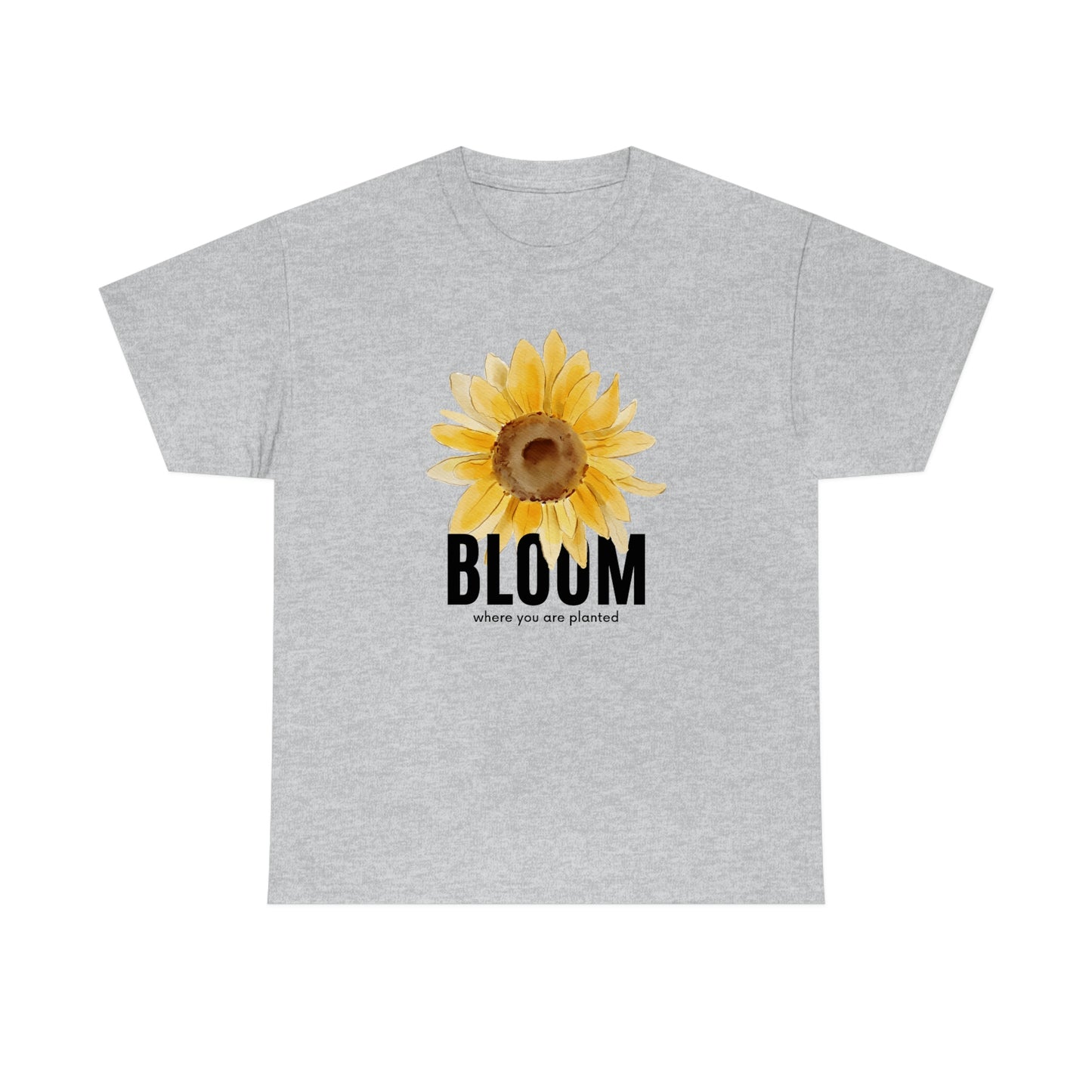 Bloom sunflower Unisex Heavy Cotton Tee