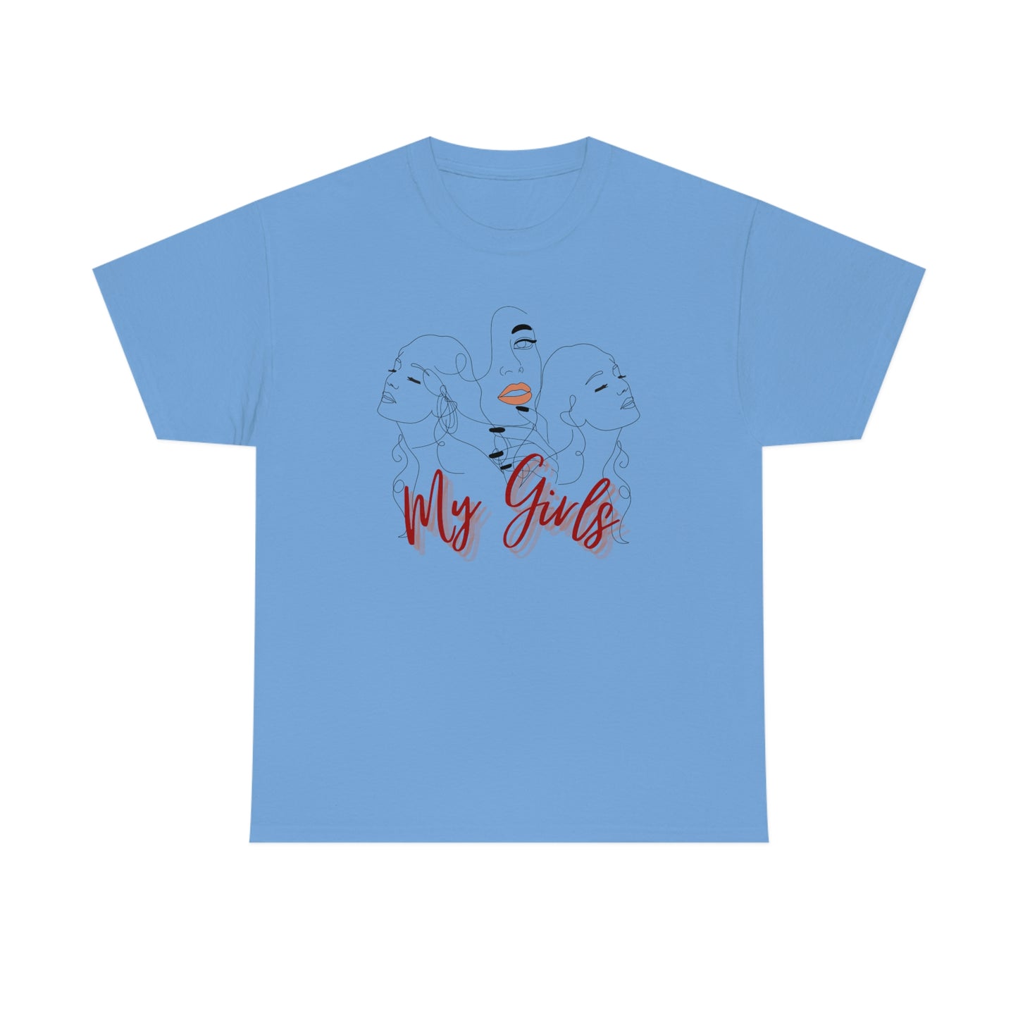Mom and Daughters Unisex Heavy Cotton Tee