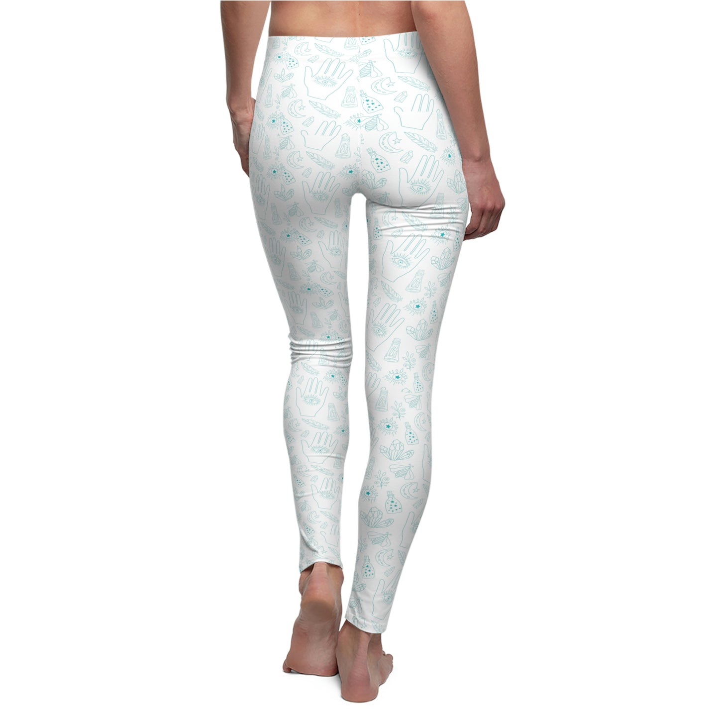 Blue Crystal goddess Women's Cut & Sew Casual Leggings