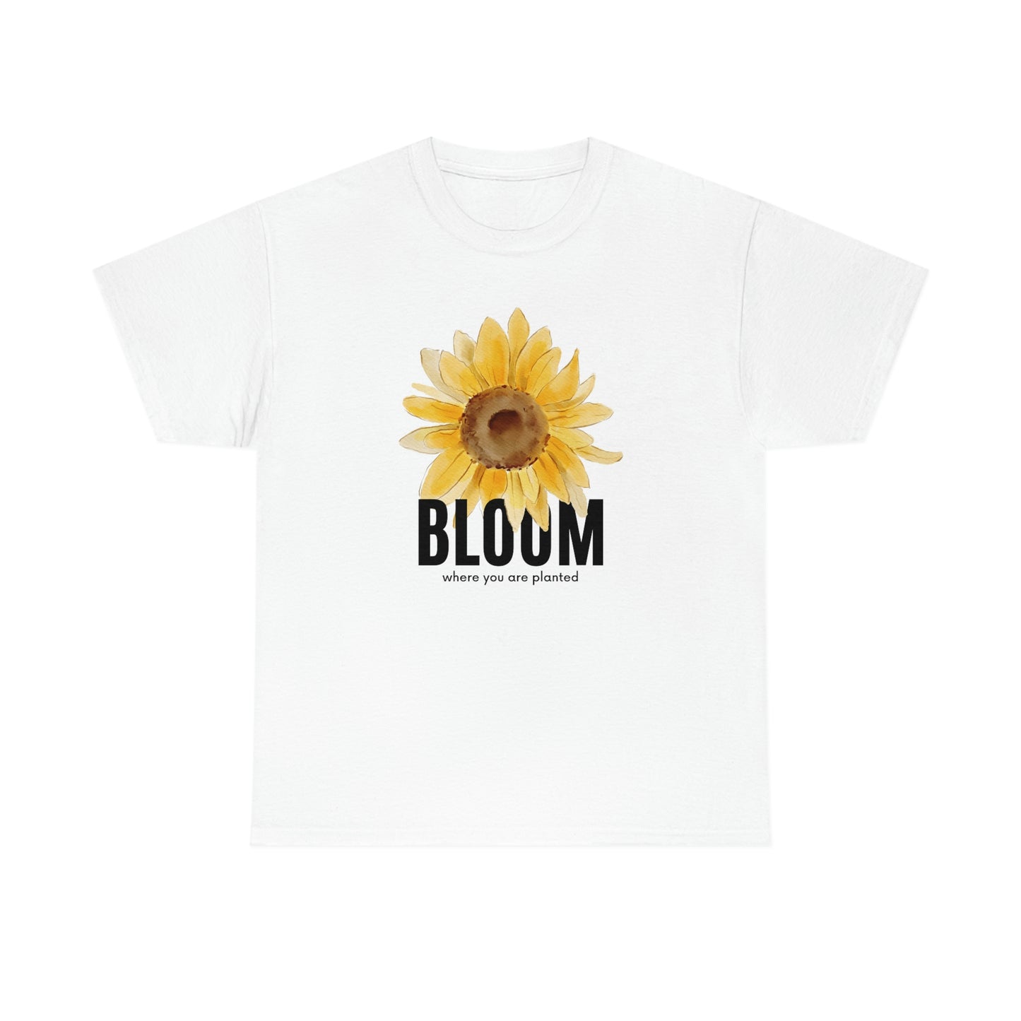 Bloom sunflower Unisex Heavy Cotton Tee