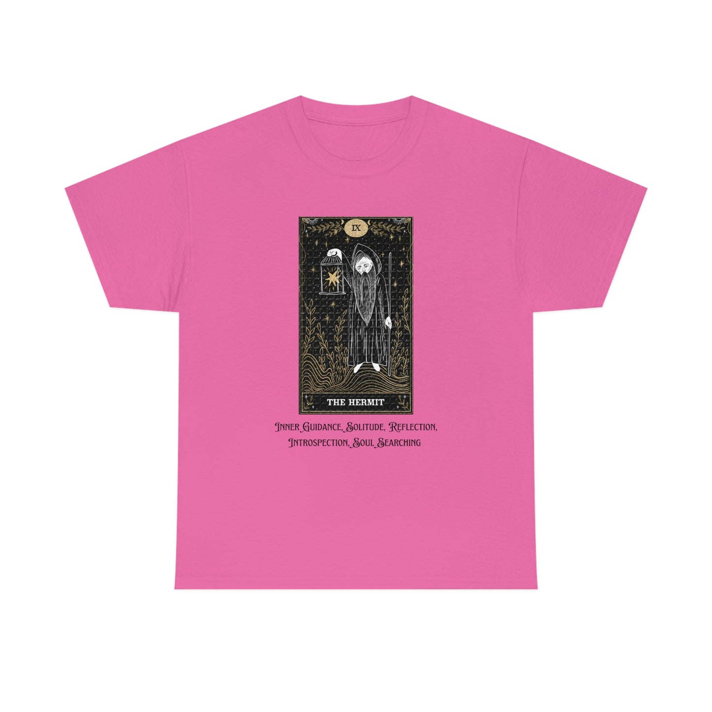 The Hermit Tarot Card Unisex Heavy Cotton Tee