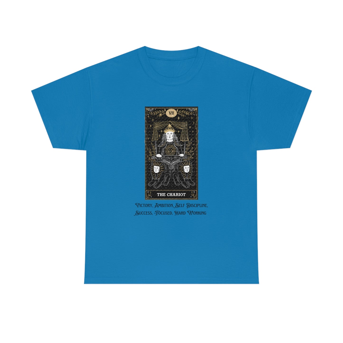 The Chariot Tarot Card Unisex Heavy Cotton Tee