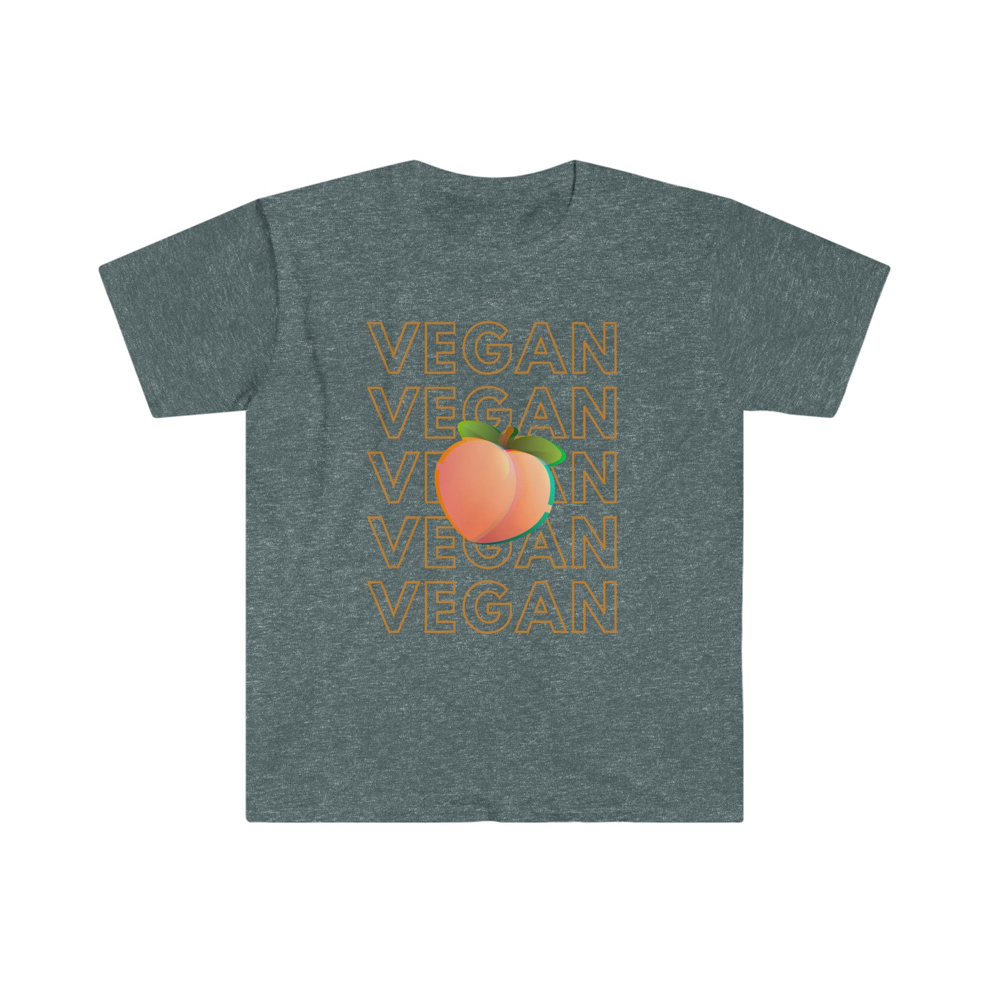 Peach Vegan Unisex Softstyle T-Shirt