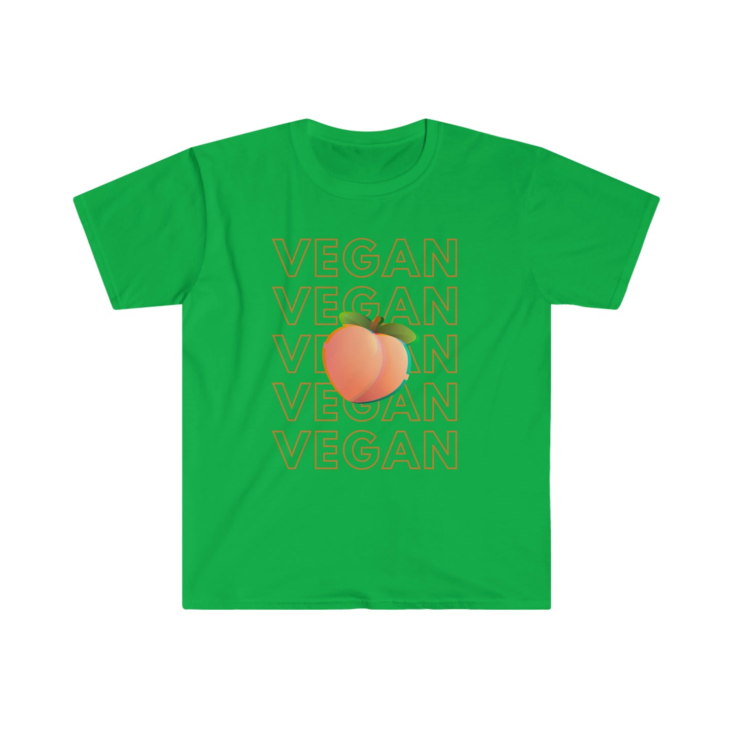 Peach Vegan Unisex Softstyle T-Shirt