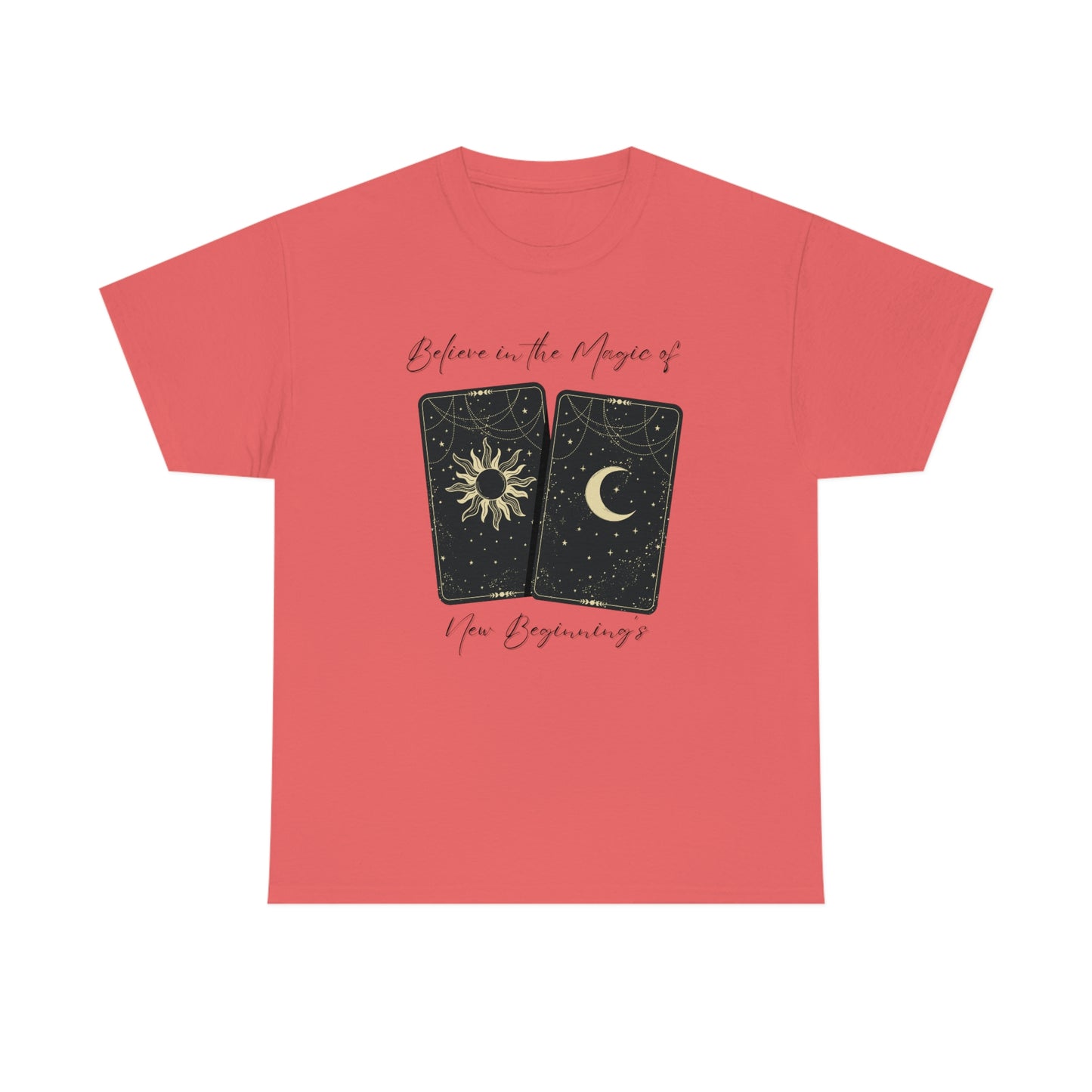 Believe in New Beginnings Tarot Unisex Heavy Cotton Tee