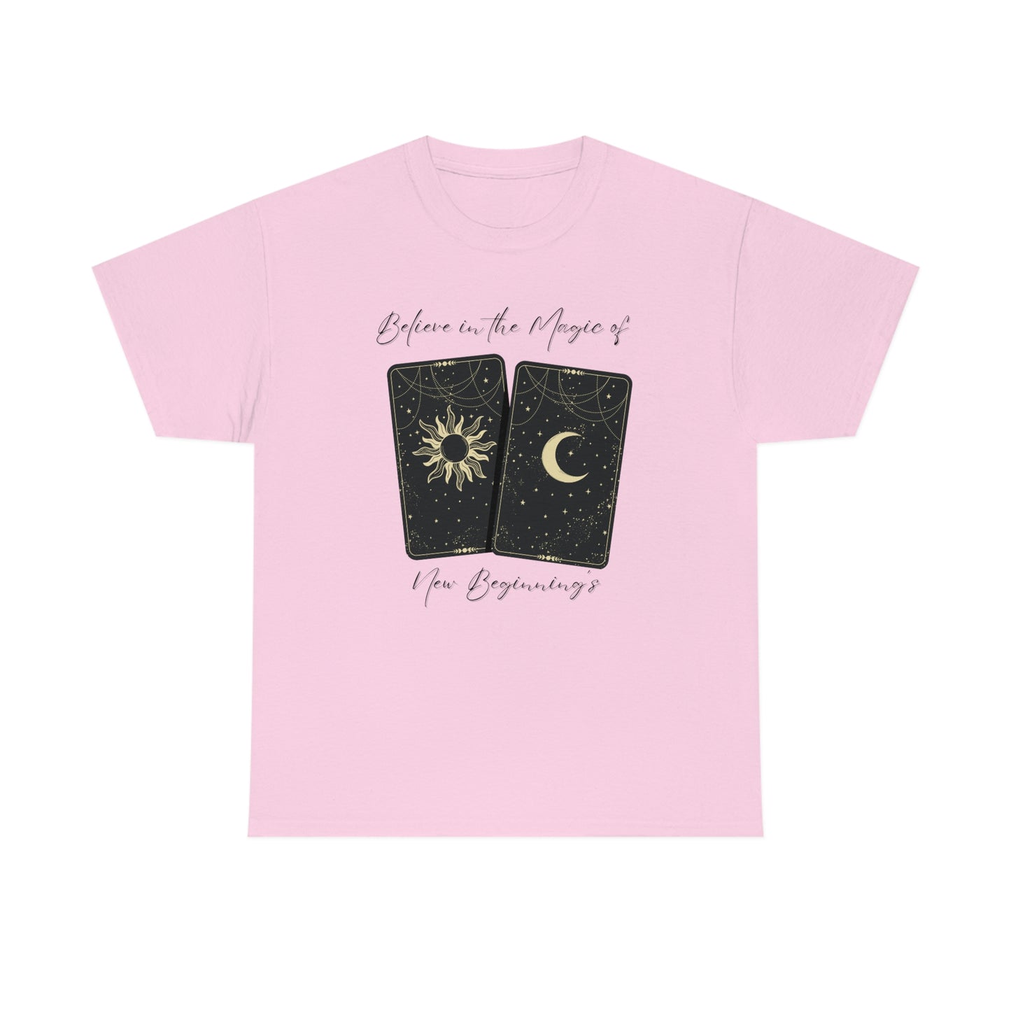 Believe in New Beginnings Tarot Unisex Heavy Cotton Tee