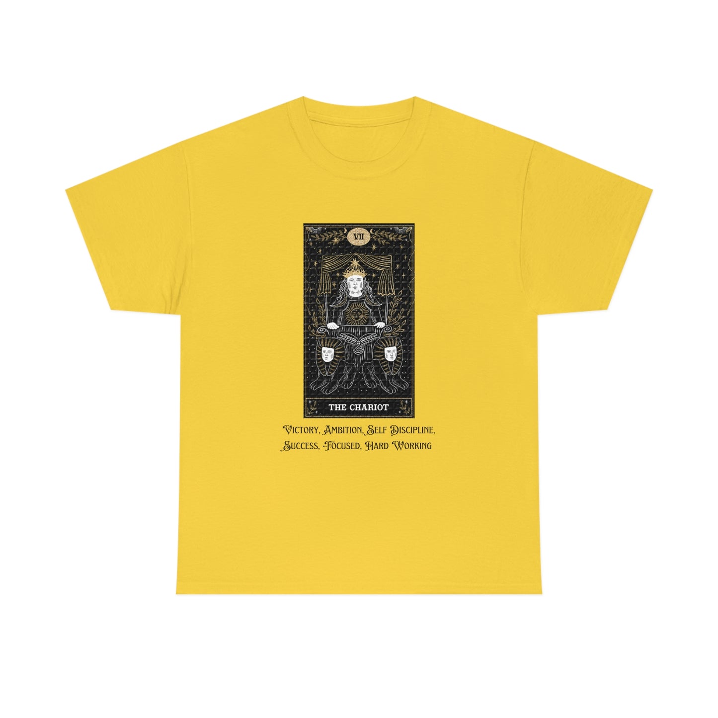 The Chariot Tarot Card Unisex Heavy Cotton Tee