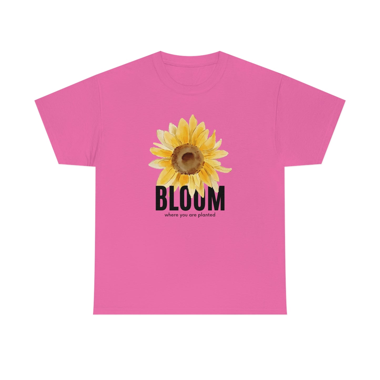 Bloom sunflower Unisex Heavy Cotton Tee