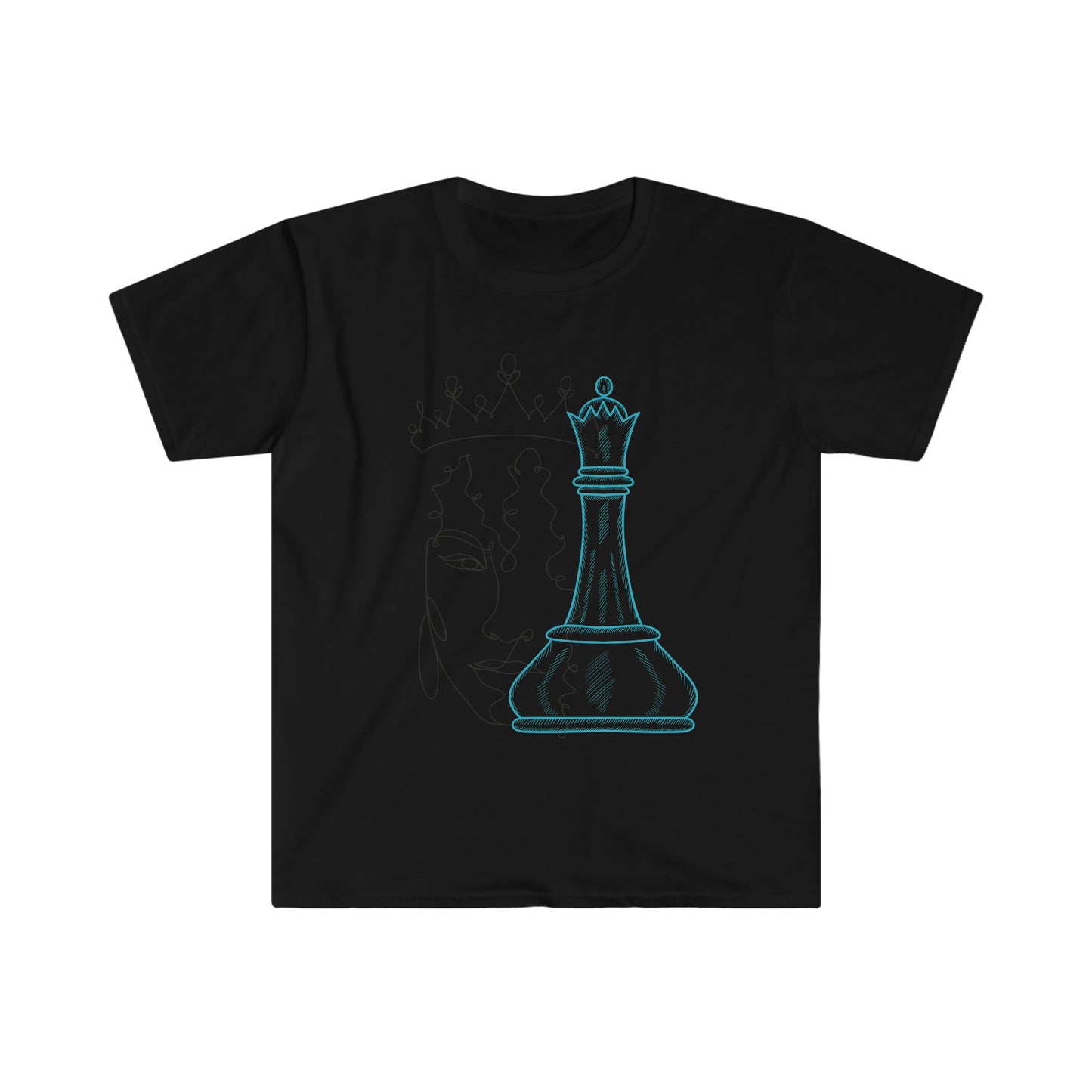 Chess Queen Goddess Unisex Softstyle T-Shirt