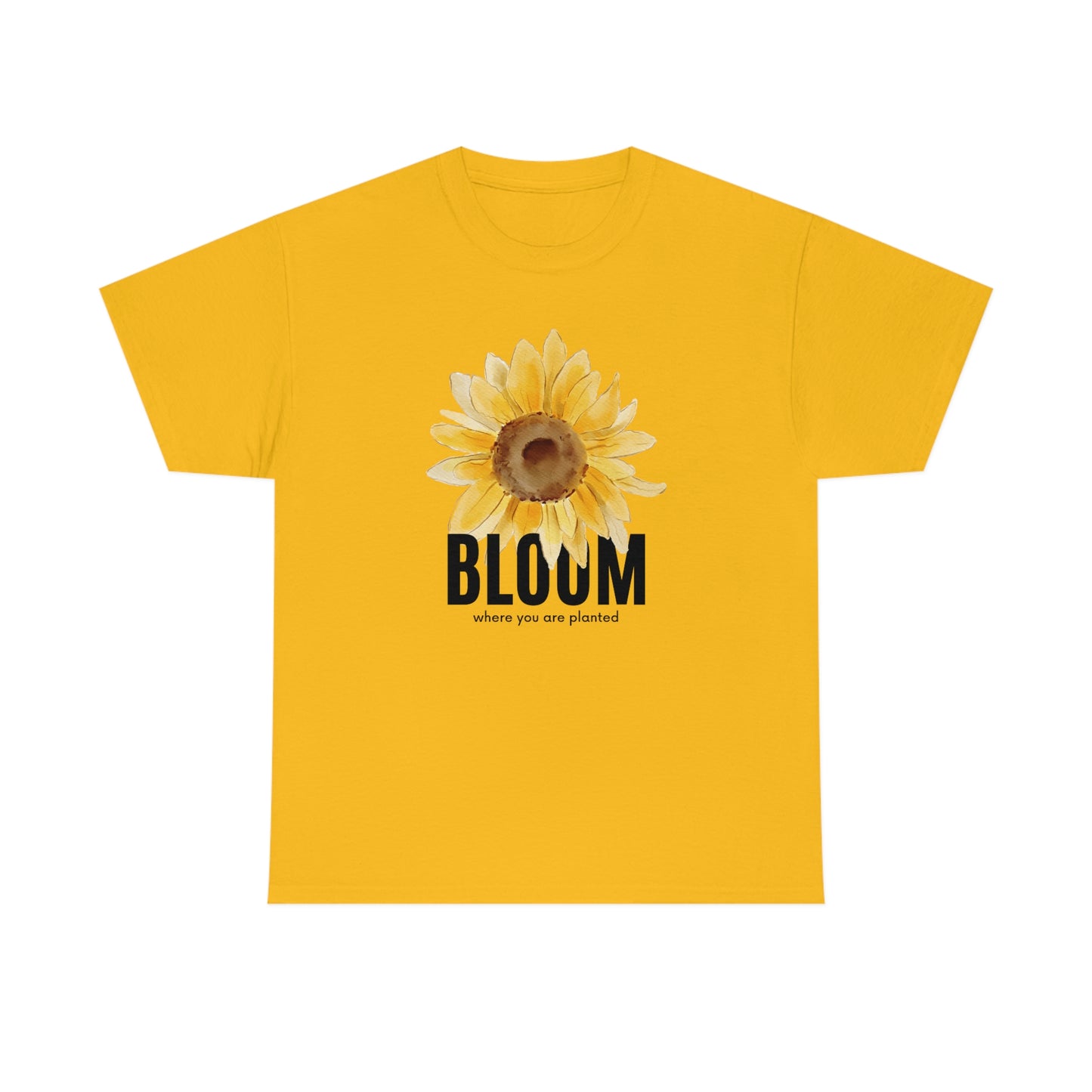 Bloom sunflower Unisex Heavy Cotton Tee