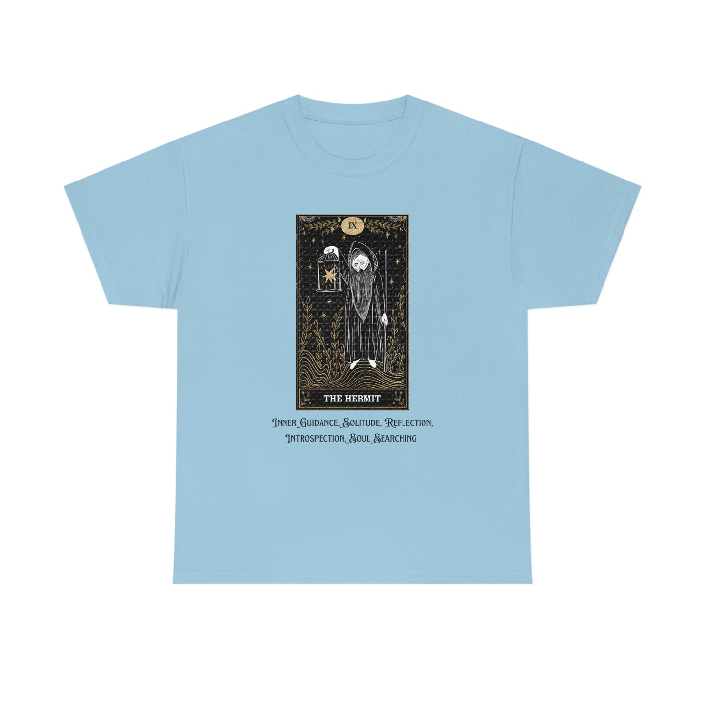 The Hermit Tarot Card Unisex Heavy Cotton Tee