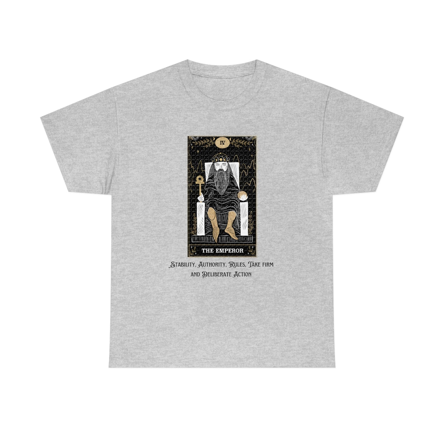 The Emperor Tarot Card  Unisex Heavy Cotton Tee