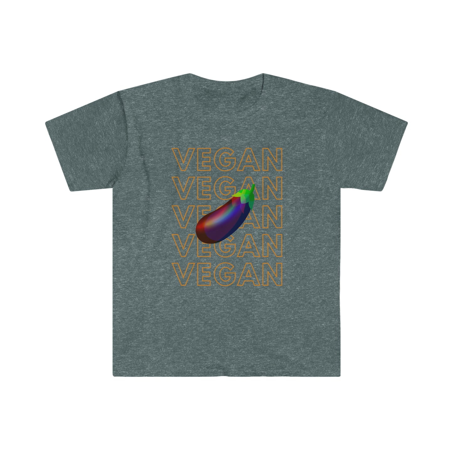 Eggplant Vegan Unisex Softstyle T-Shirt