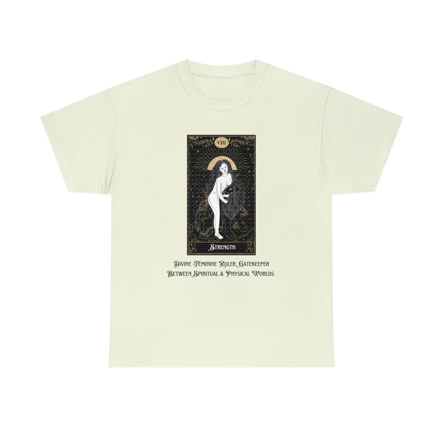 Strength Tarot Card Unisex Heavy Cotton Tee