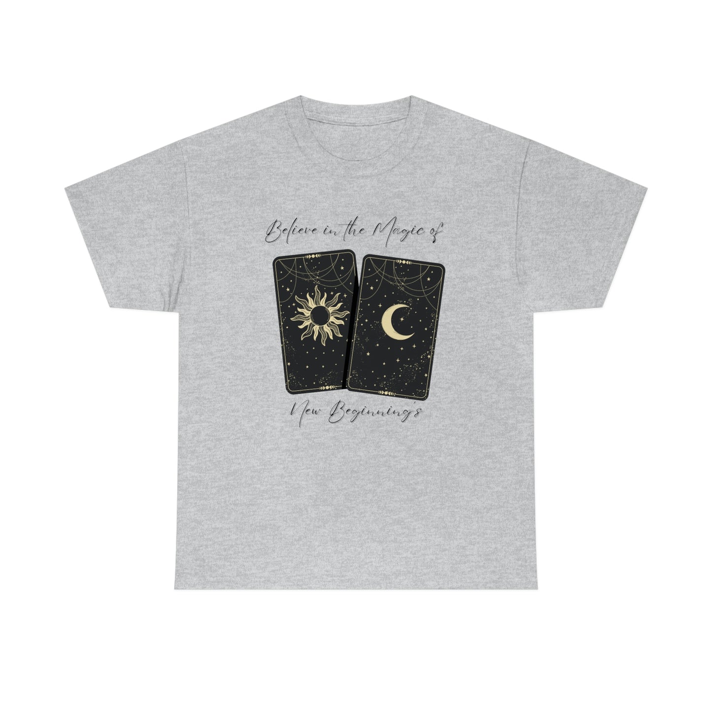 Believe in New Beginnings Tarot Unisex Heavy Cotton Tee