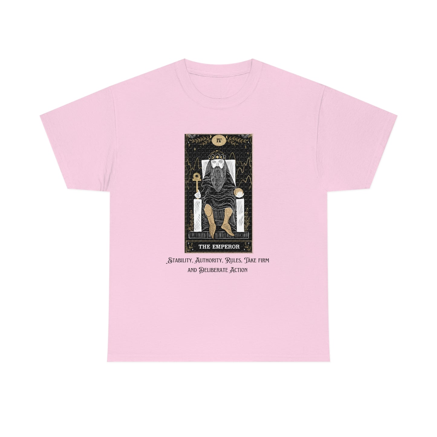 The Emperor Tarot Card  Unisex Heavy Cotton Tee