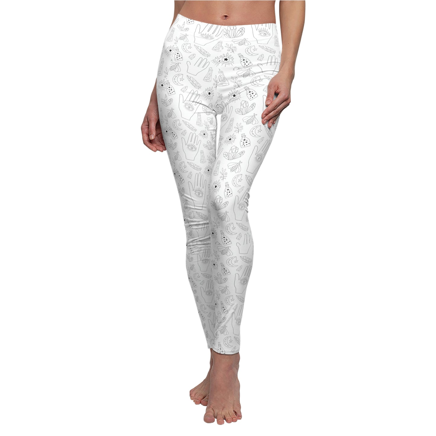 Black crystal goddess Women's Cut & Sew Casual Leggings