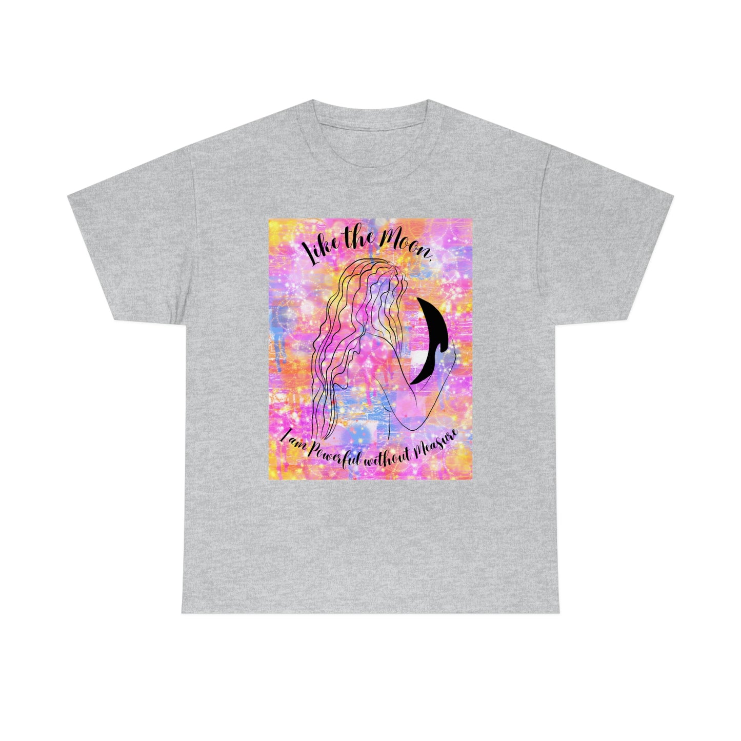 Powerful Moon Goddess Unisex Heavy Cotton Tee