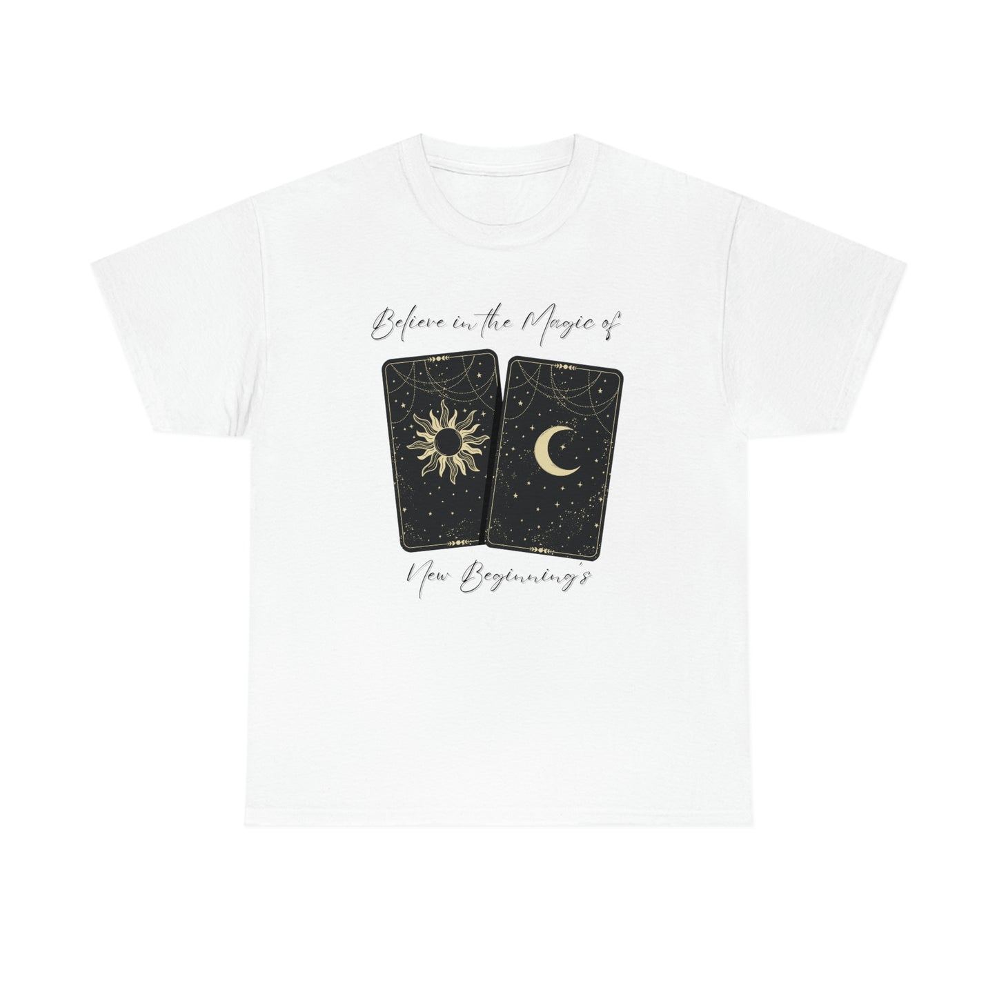 Believe in New Beginnings Tarot Unisex Heavy Cotton Tee