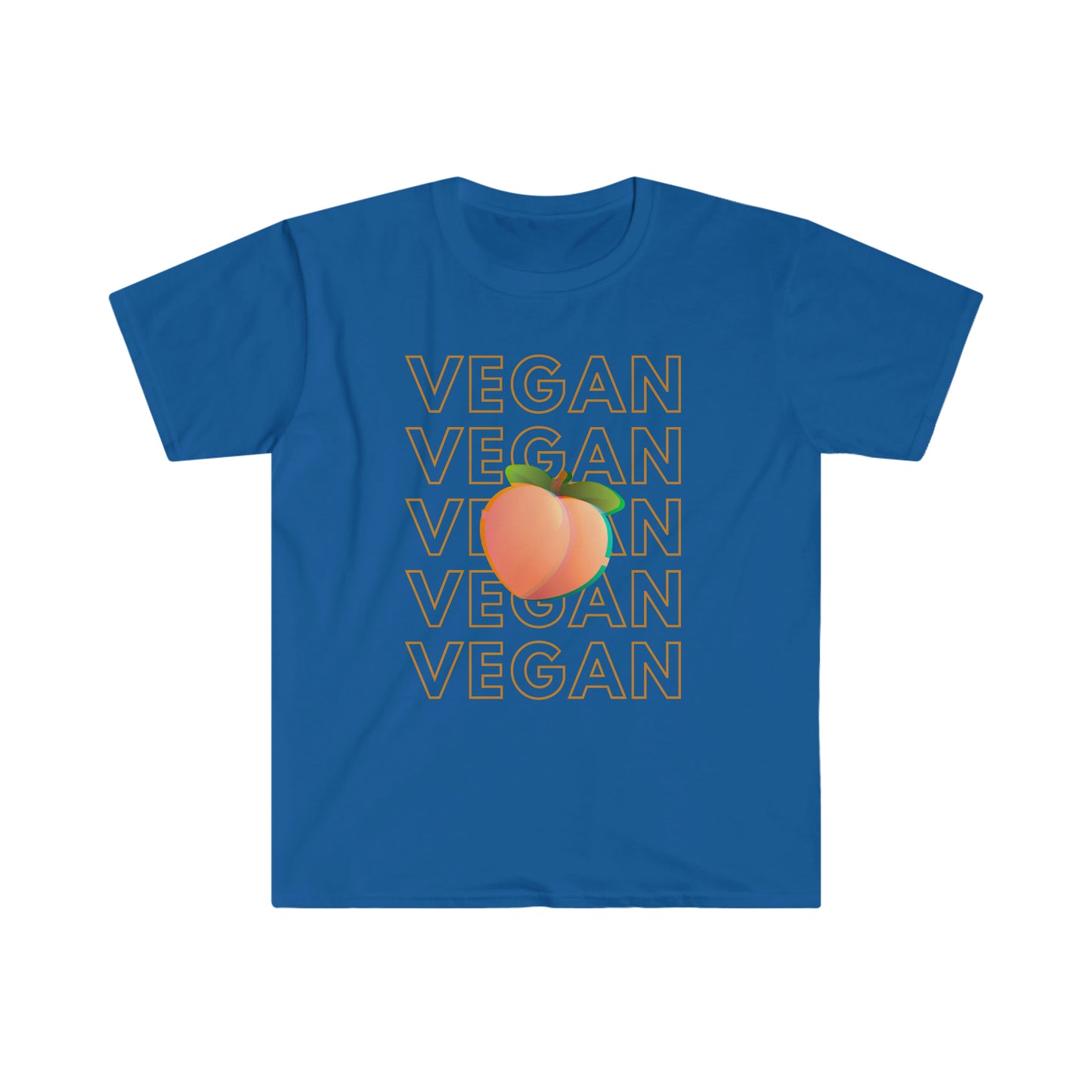 Peach Vegan Unisex Softstyle T-Shirt