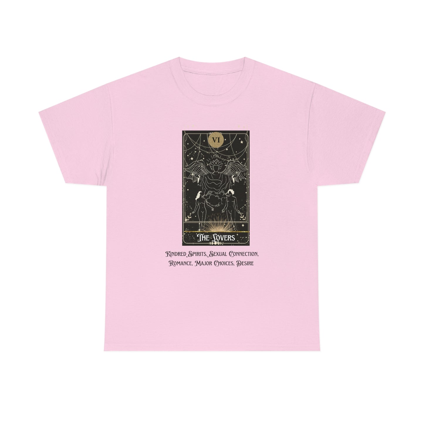 The Lovers Tarot Card Unisex Heavy Cotton Tee