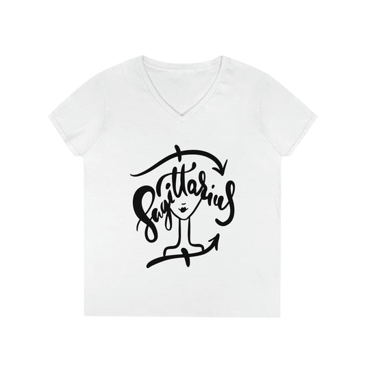 Sagittarius Zodiac Ladies' V-Neck T-Shirt